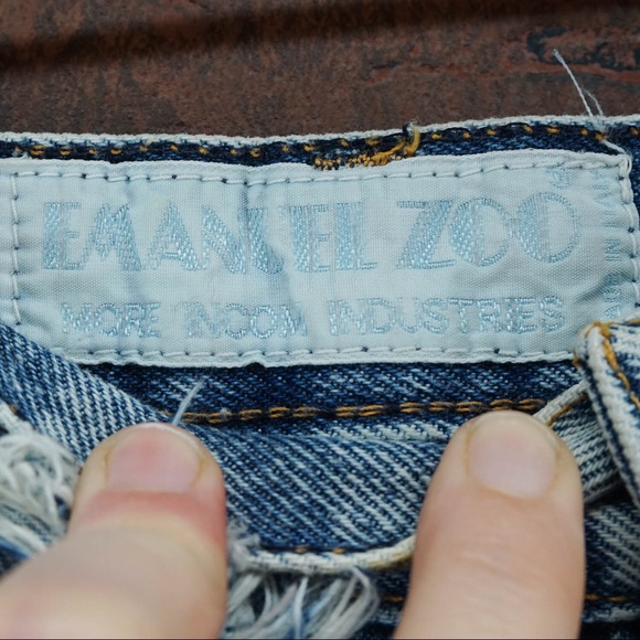 VINTAGE 90s Emanuel Zoo Made In Italy Mom Jeans - Picture 2 of 5